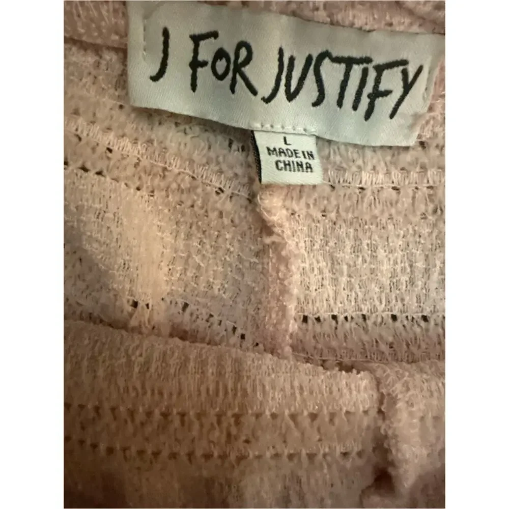 Y2K For Justify Blush Pink Lace Trim Micro Bloomer Shorts Size L Coquette Ballet